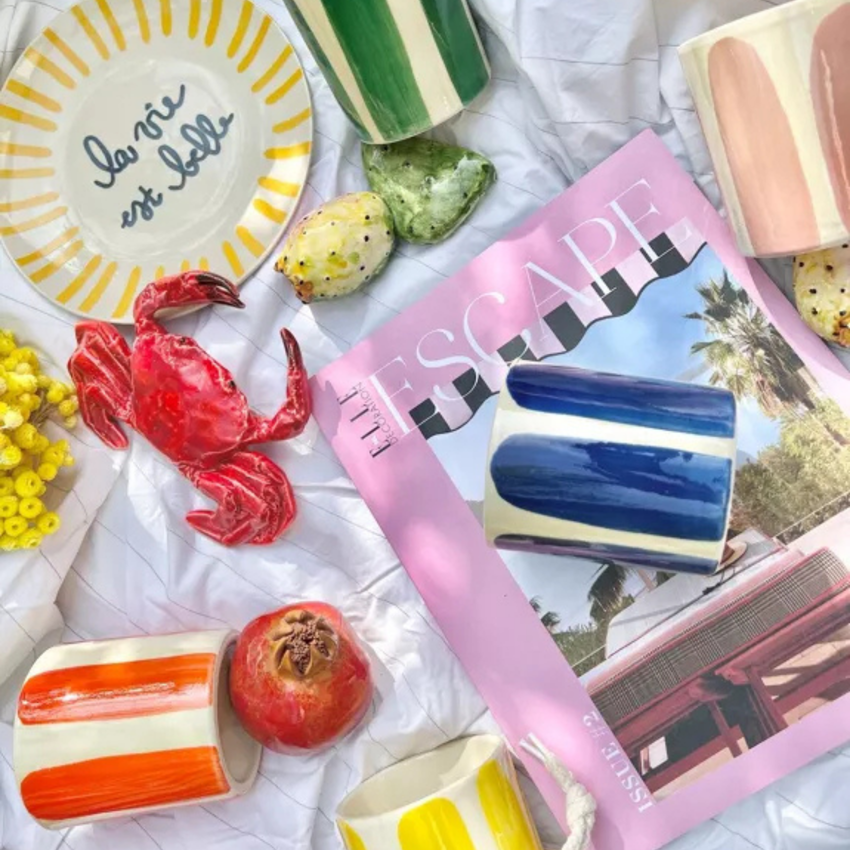 Bougie céramique · Tabac cubin & Tonka