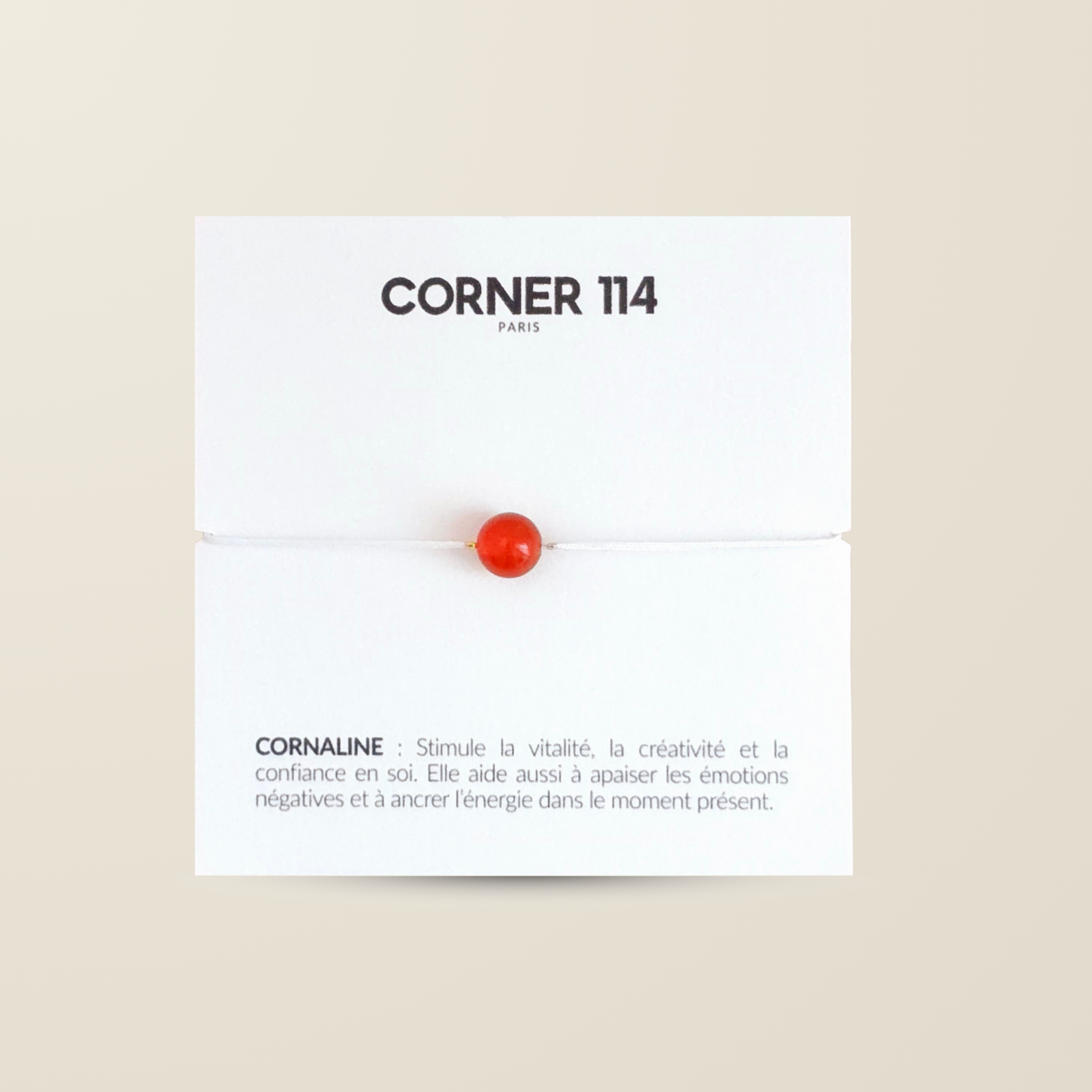 Bracelet Lithothérapie Cornaline