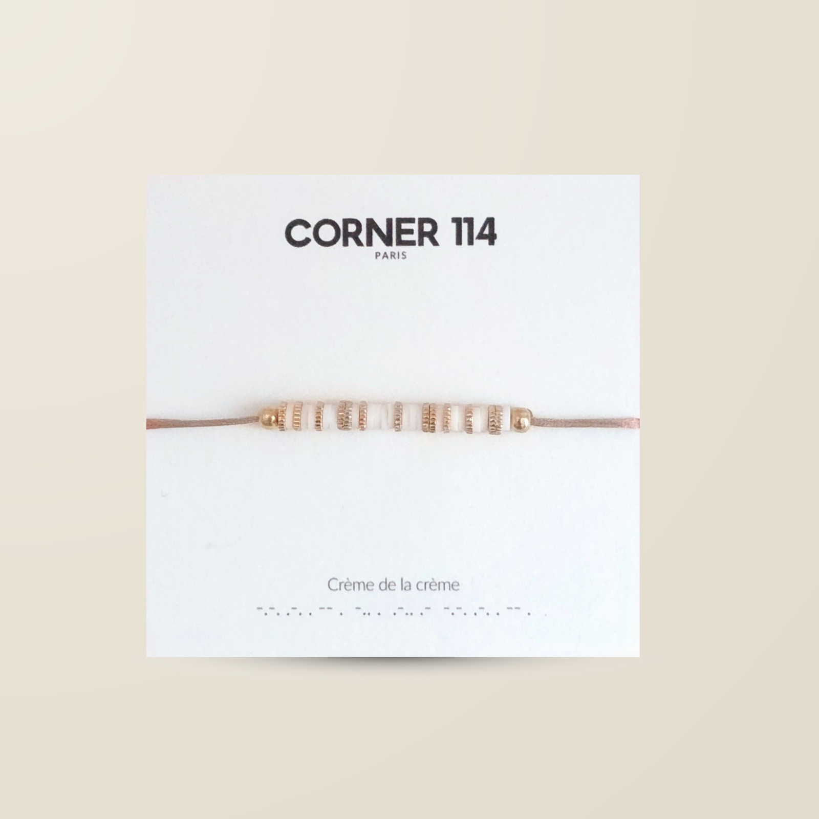 Bracelet Morse "Crème de la crème"
