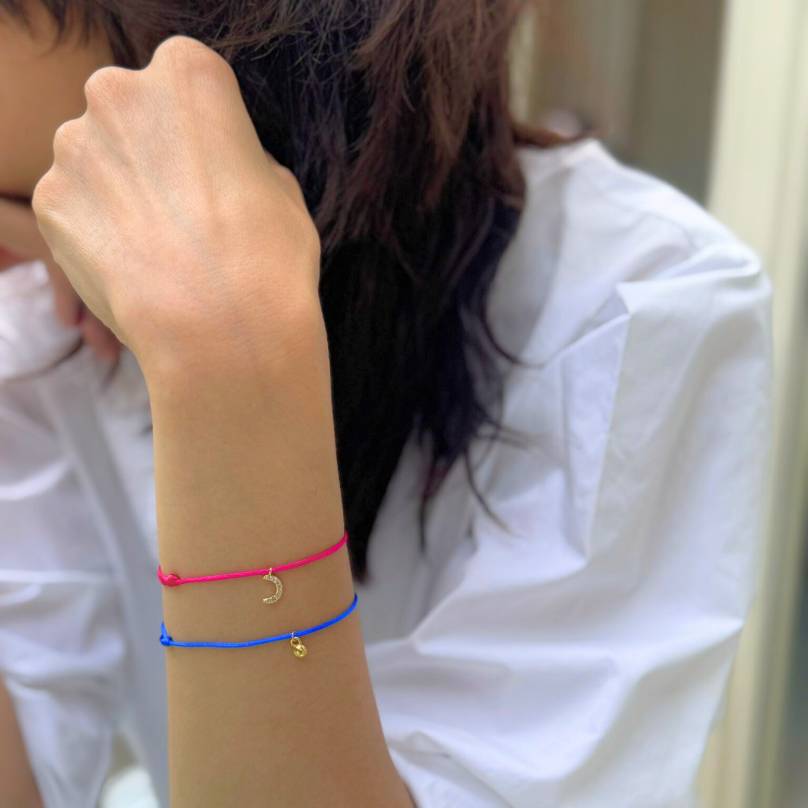 Bracelet Wishlist bleu · Breloque oeil