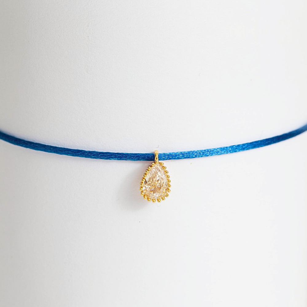 Bracelet breloque Goutte strass