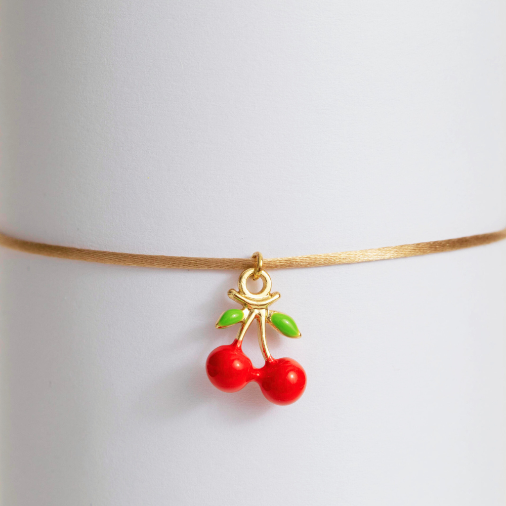 Bracelet breloque Cerises