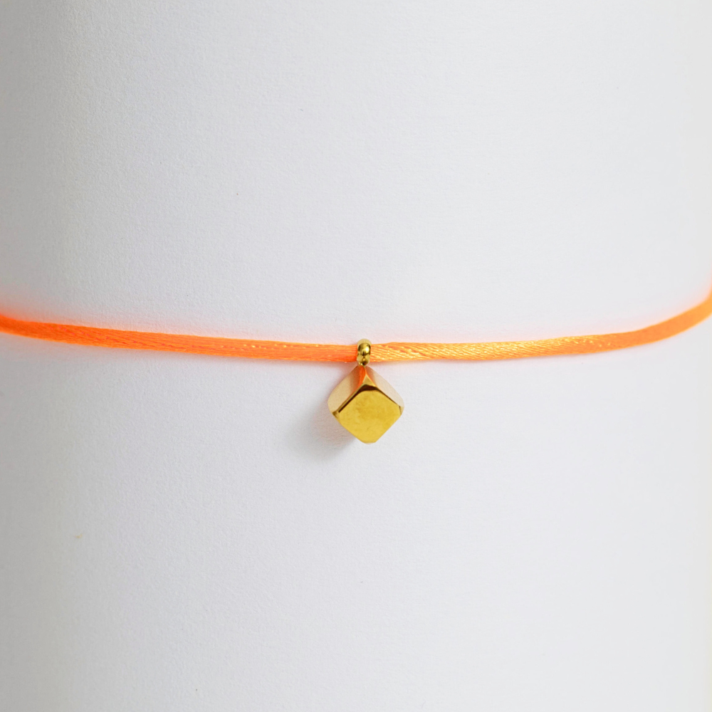 Bracelet breloque Cube suspendu